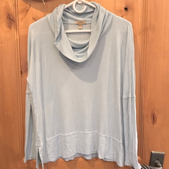 Anthropologie Sweaters - Pale blue Anthropologie cowl neck sweater. XS